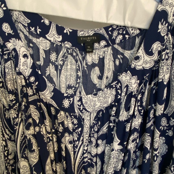 Talbots long size dress with belt - Picture 2 of 3